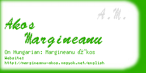 akos margineanu business card